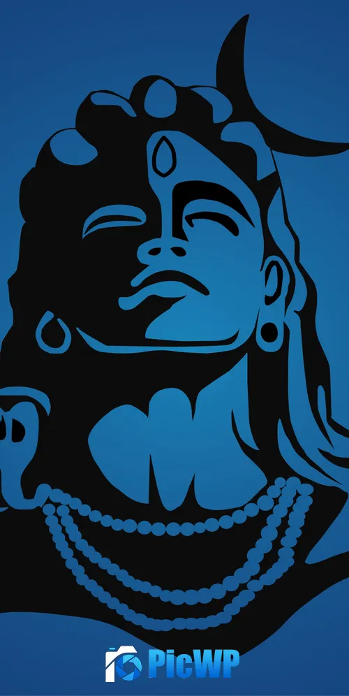 Lord Shiva Minimalist 3K Mobile Wallpaper