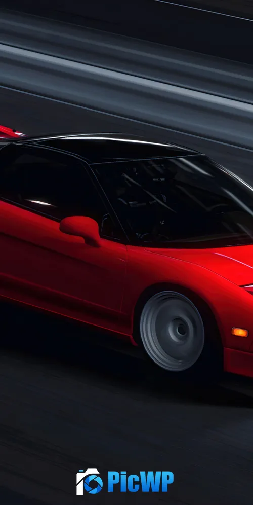 Honda Civic Red cars 3K Mobile Wallpaper