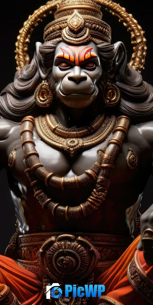 Lord Hanuman Illustration 3K Mobile Wallpaper