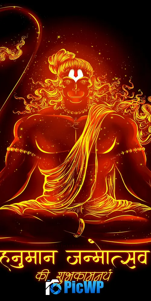 Lord Hanuman 3K Mobile Wallpaper
