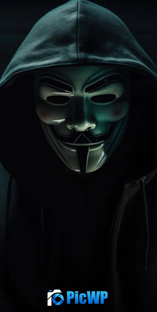 Anonymous Hooded Man 3K Mobile Wallpaper