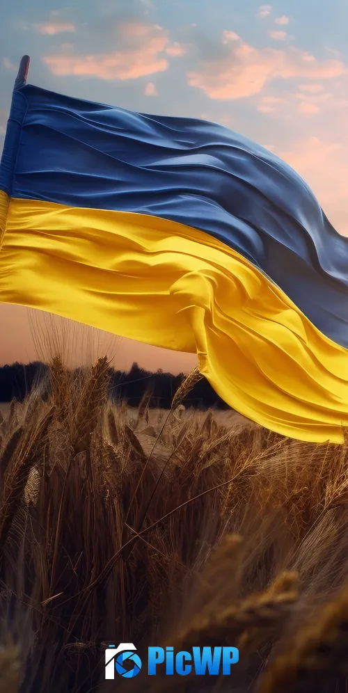 Flag of Ukraine 3K Mobile Wallpaper