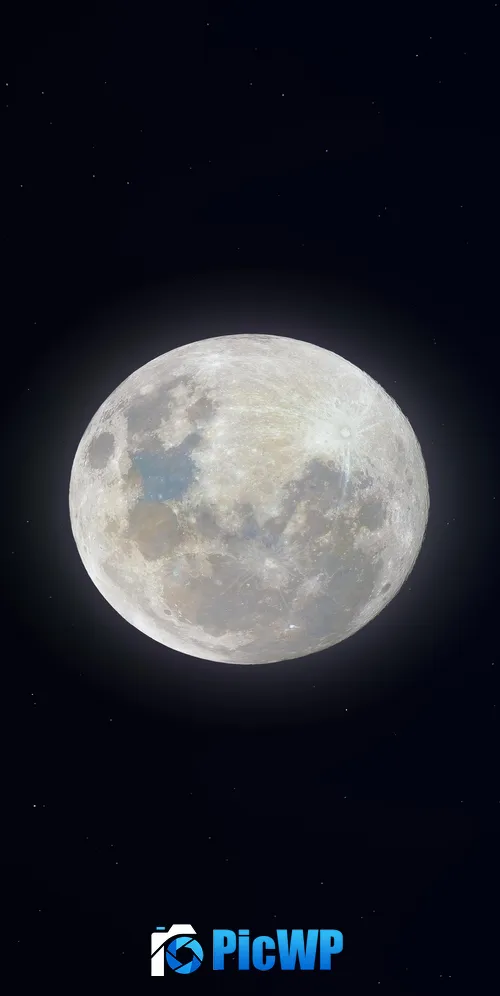 Super Snow Moon 3K Mobile Wallpaper