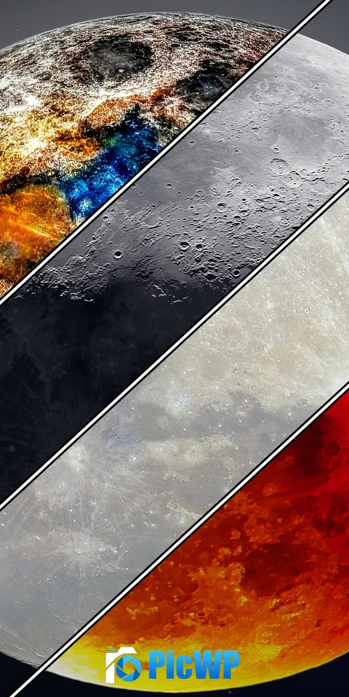 Mineral Moon Supermoon 3K Mobile Wallpaper