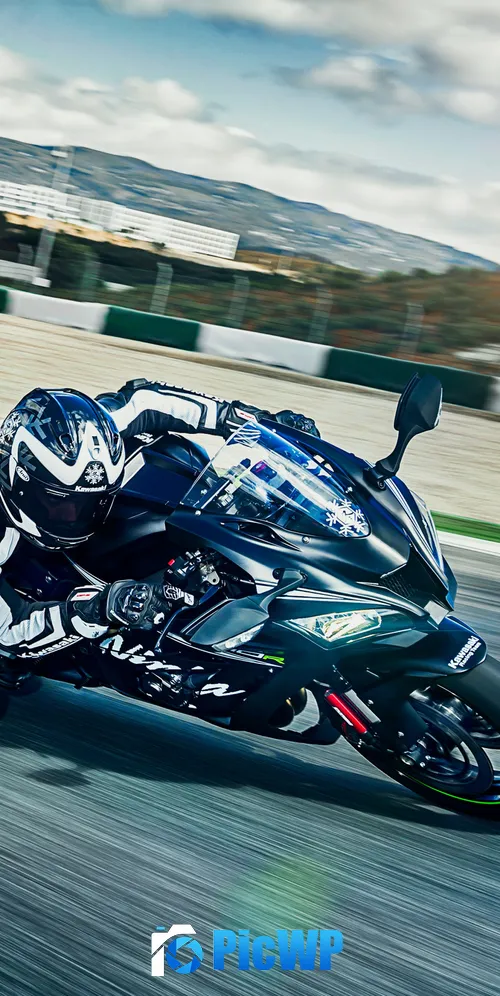 Kawasaki Ninja ZX-10R Winter Test Edition 3K Mobile Wallpaper
