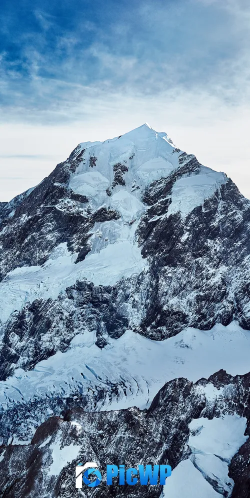 Mount Cook Peak 3K Mobile Wallpaper