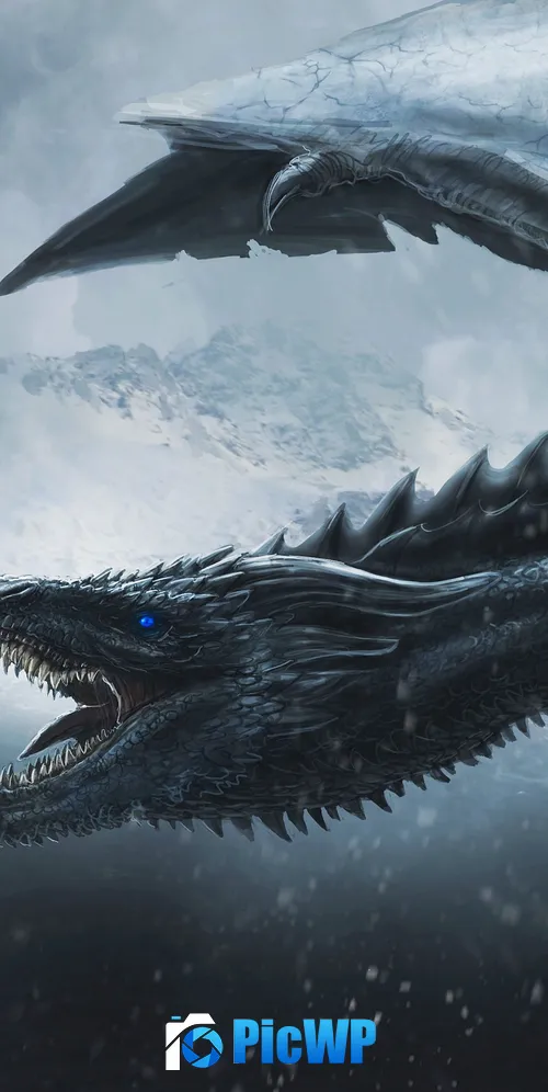 Night King Dragon 3K Mobile Wallpaper