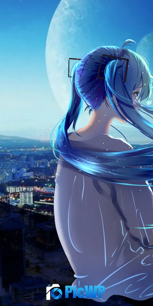 Anime girl Alone 3K Mobile Wallpaper