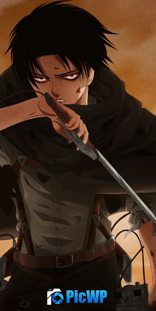 Levi Ackerman Rivaille 3K Mobile Wallpaper