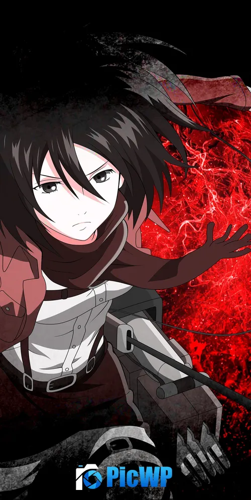 Mikasa Ackerman Attack on Titan 3K Mobile Wallpaper