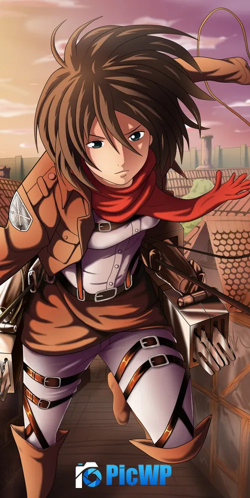 Mikasa Ackerman 3K Mobile Wallpaper