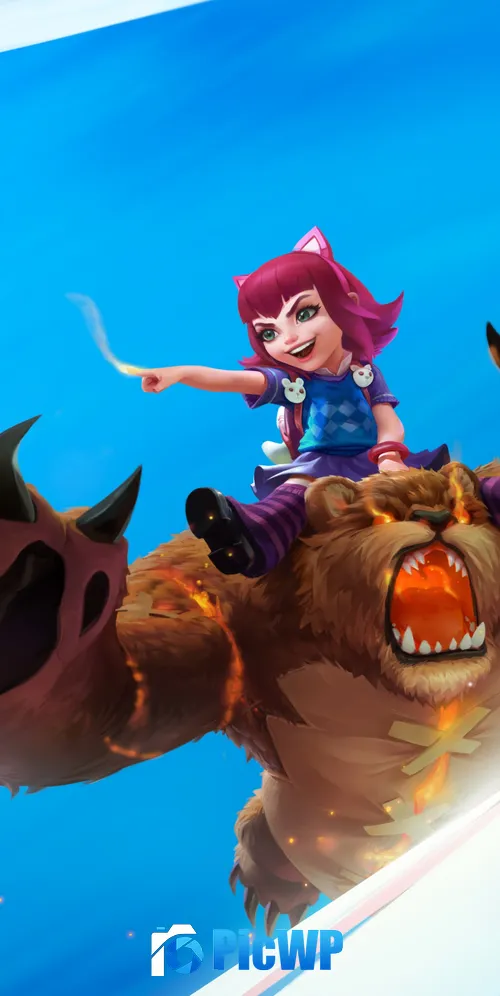 Annie League of Legends: Wild Rift 3K Mobile Wallpaper