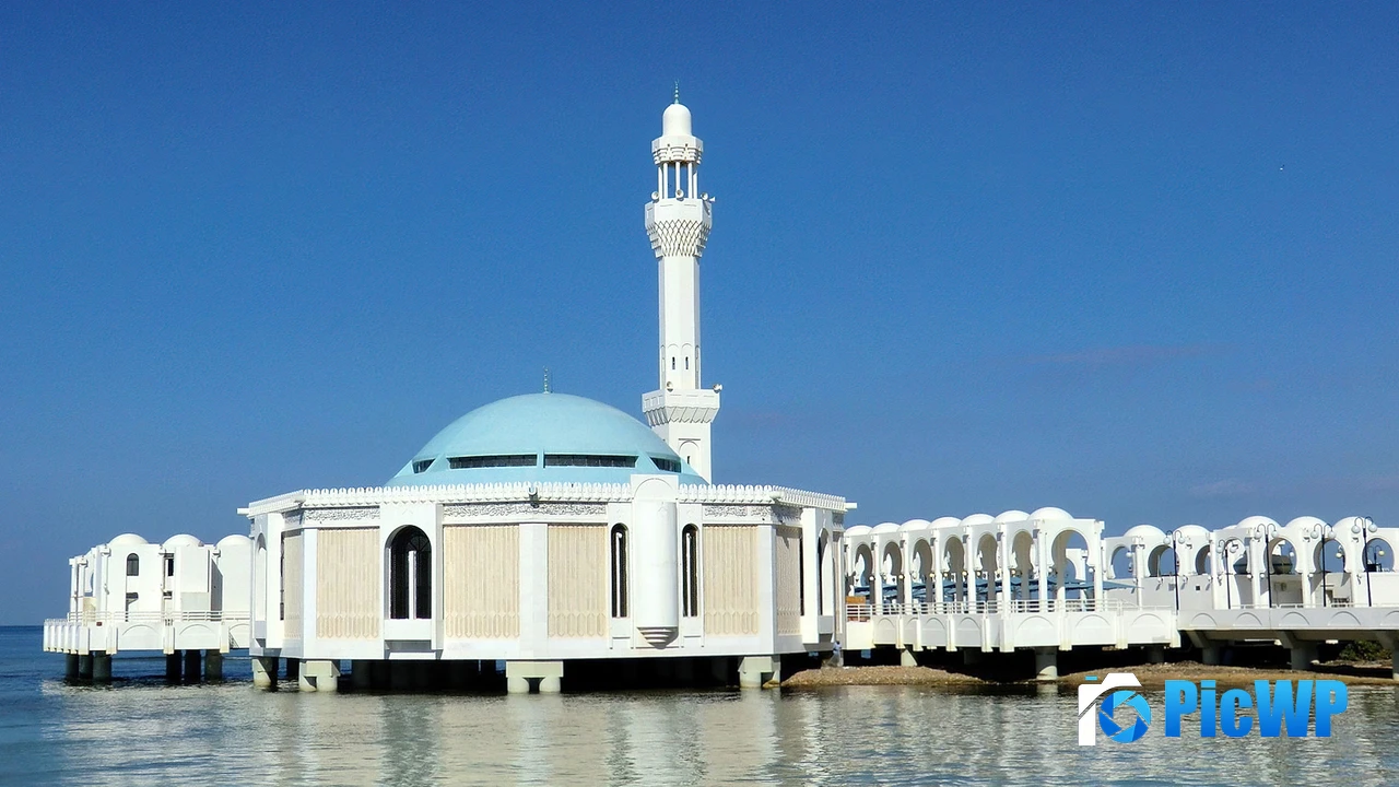 Al Rahma Mosque Jeddah 4K PC Wallpaper