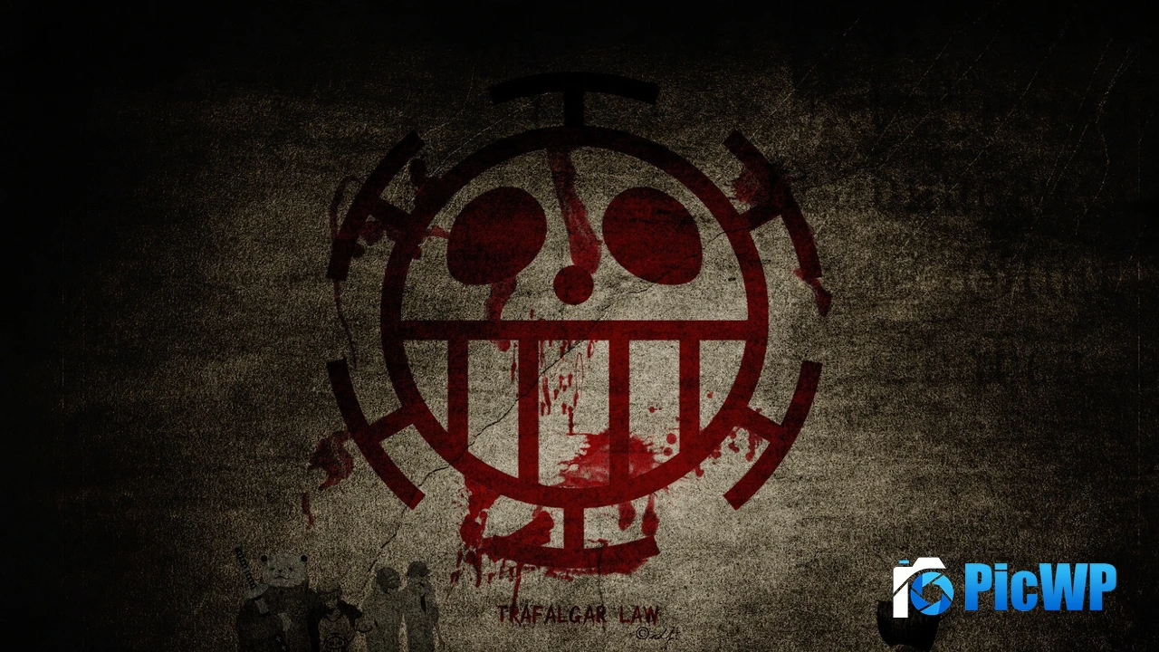 Trafalgar Law Logo 4K PC Wallpaper