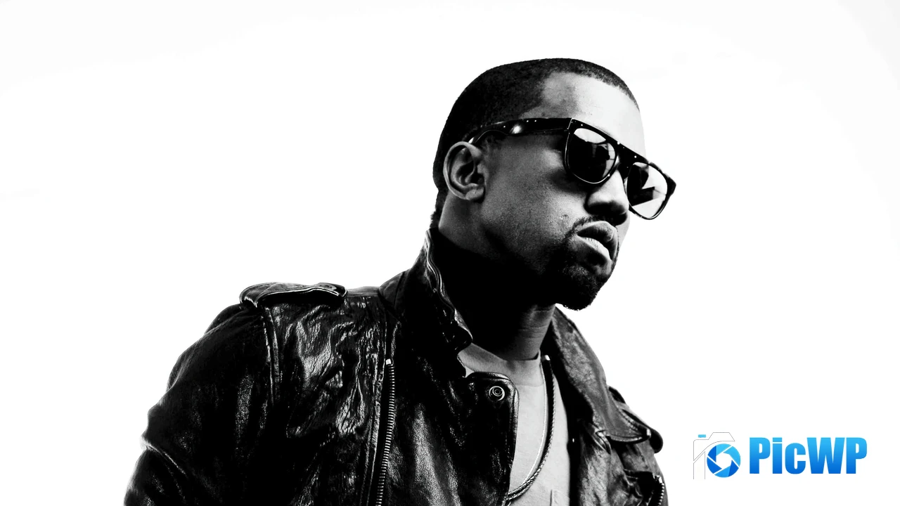 Kanye West Black and White 4K PC Wallpaper