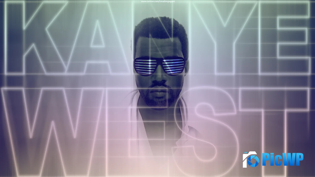 Kanye West Neon 4K PC Wallpaper