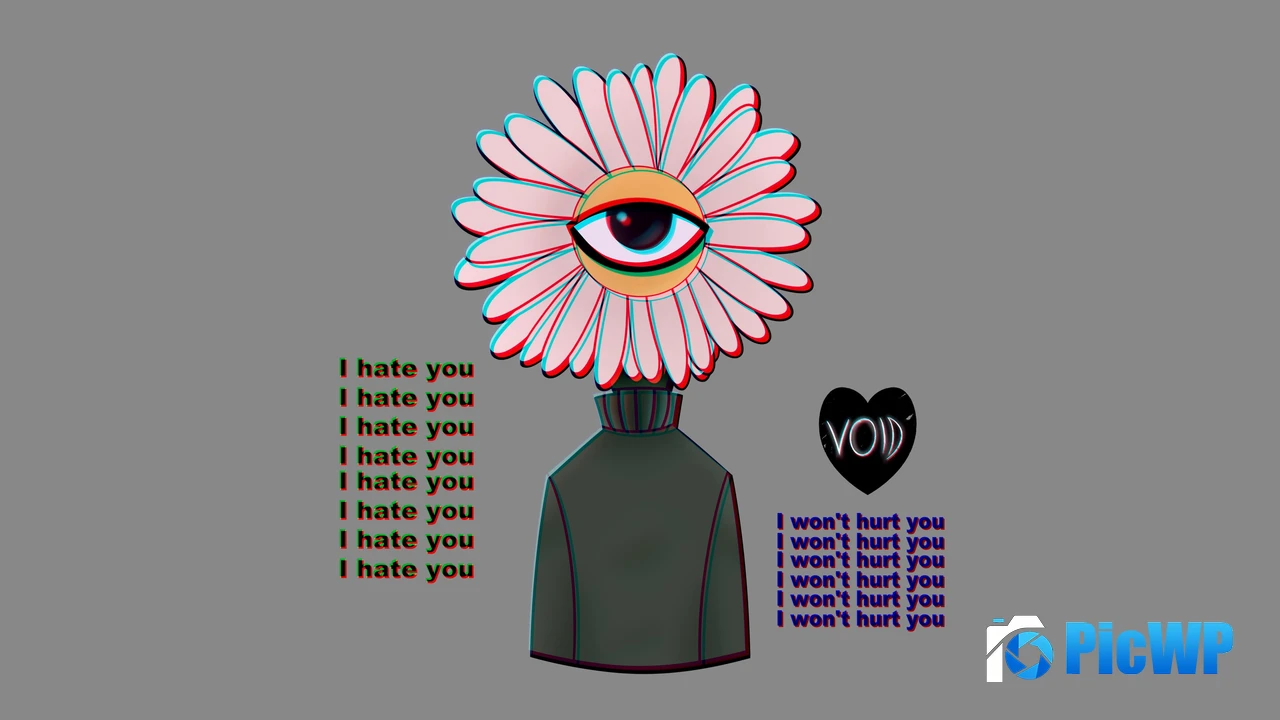 I Hate You Weirdcore 4K PC Wallpaper