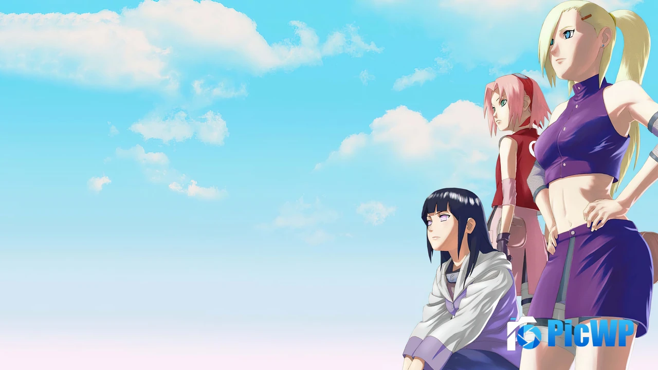 Ino Yamanaka Hinata Hyuga 4K PC Wallpaper