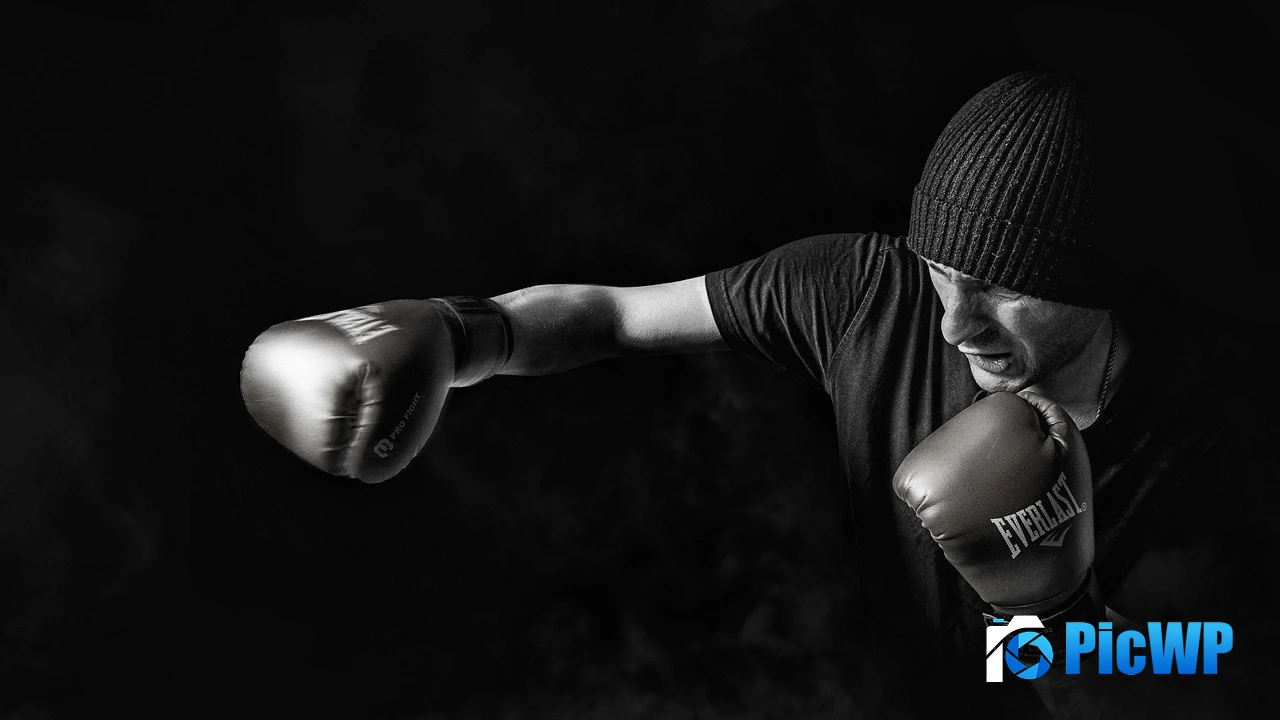 Boxing Monochrome 4K PC Wallpaper