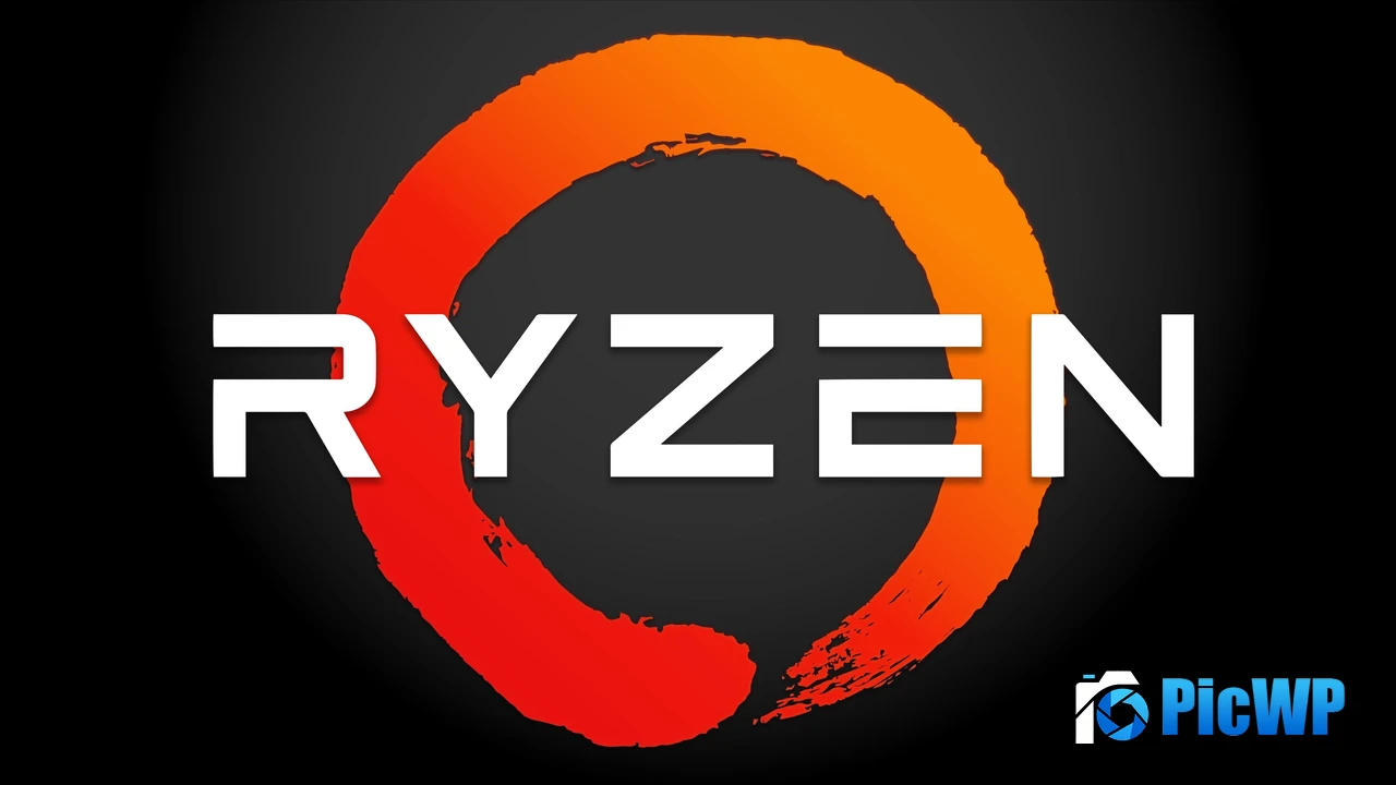 AMD Ryzen Dark background 4K PC Wallpaper