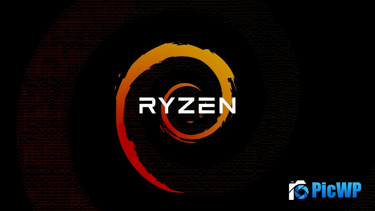 AMD Ryzen Dark abstract 4K PC Wallpaper
