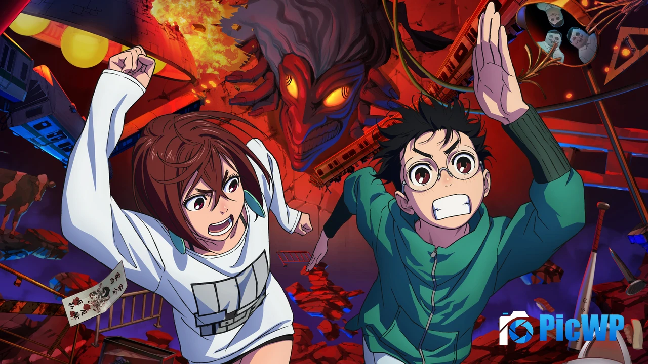Okarun (Dandadan) Momo (Dandadan) 4K PC Wallpaper