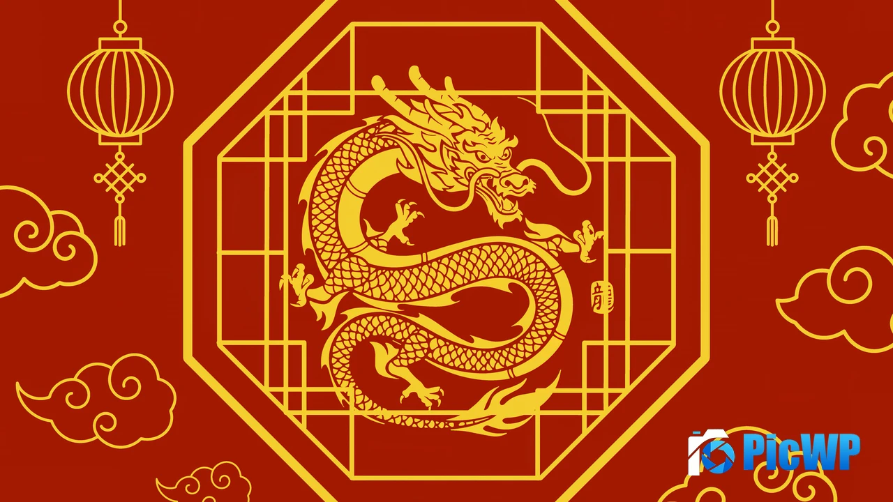 Chinese New Year Year of the Dragon 4K PC Wallpaper