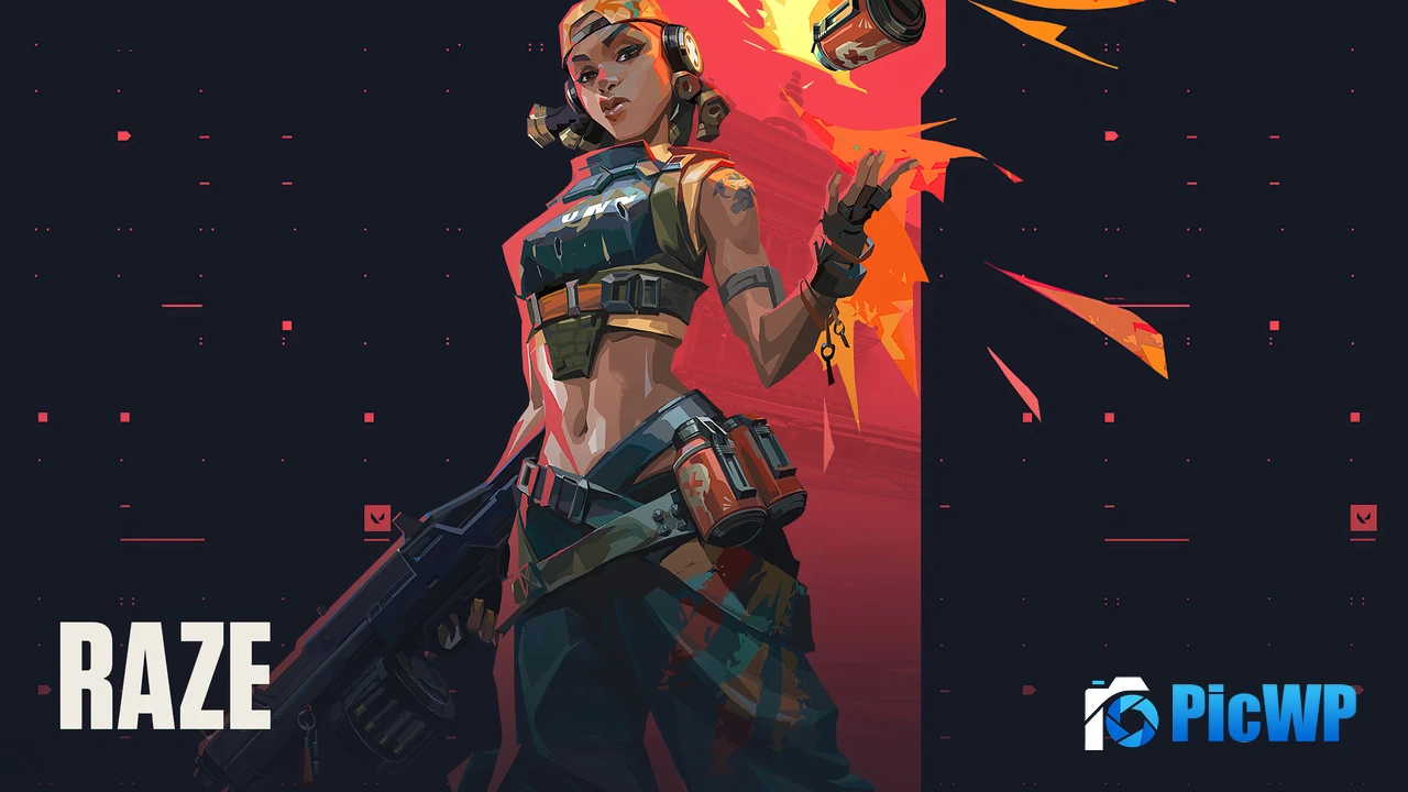 Valorant Raze 4K PC Wallpaper