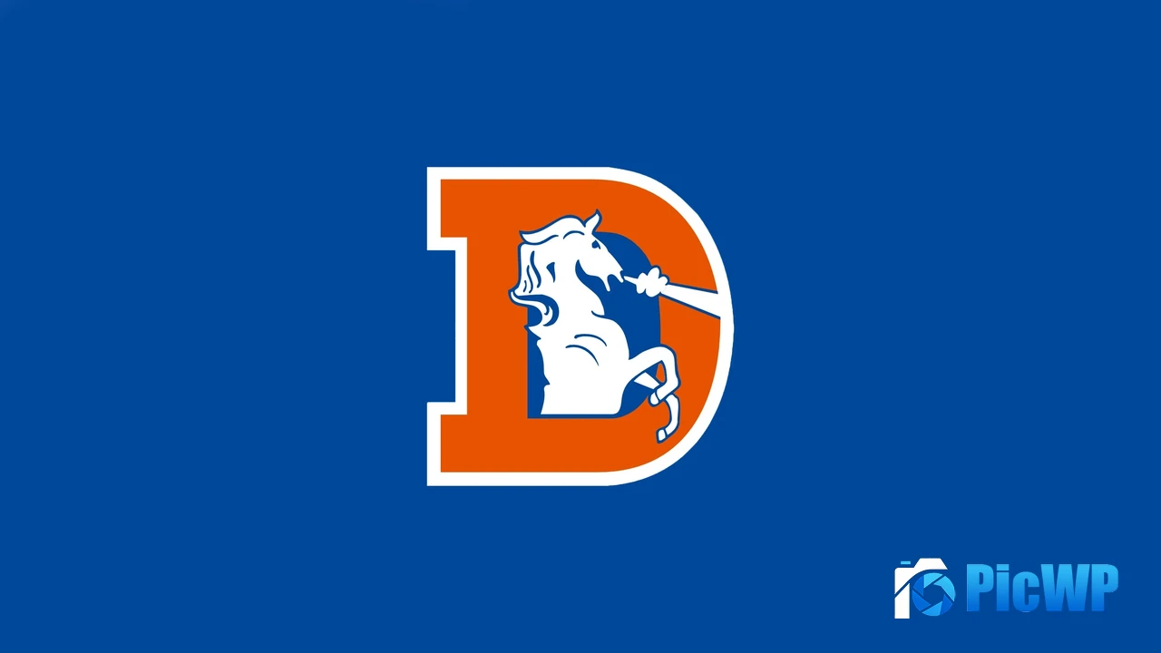 Denver Broncos Minimal logo 4K PC Wallpaper
