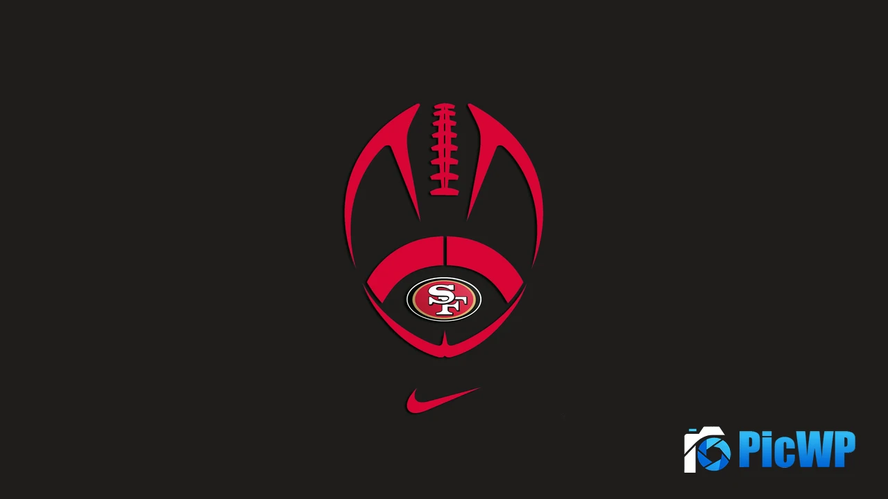 San Francisco 49ers Minimal logo 4K PC Wallpaper
