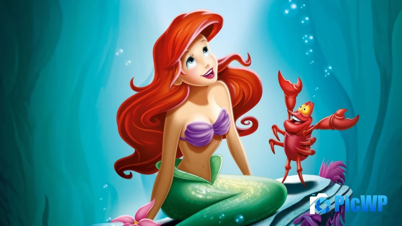 The Little Mermaid Animation movies 4K PC Wallpaper