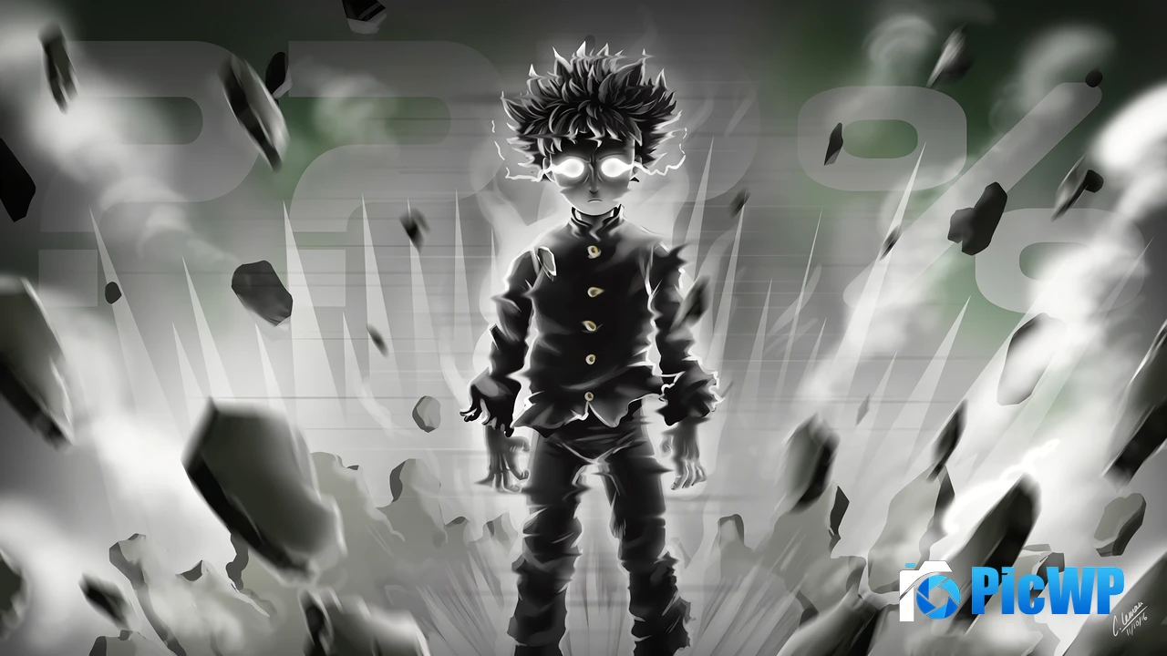 Shigeo Kageyama Glitch art 4K PC Wallpaper