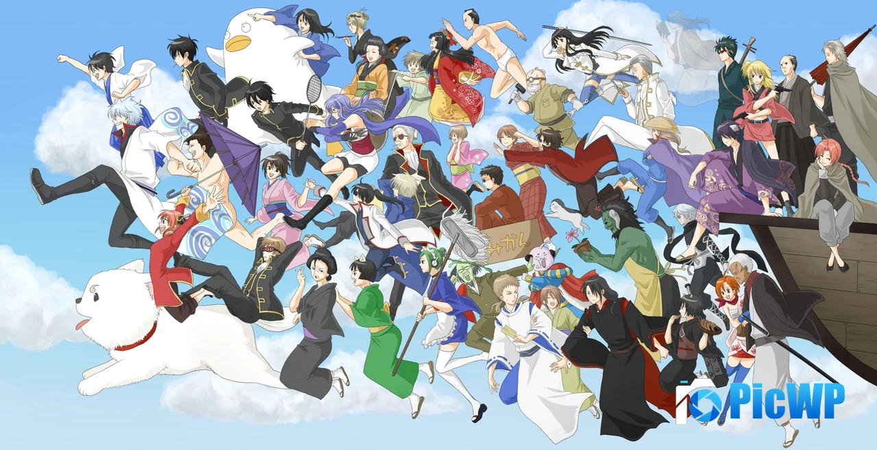 Gintama Character art 4K PC Wallpaper