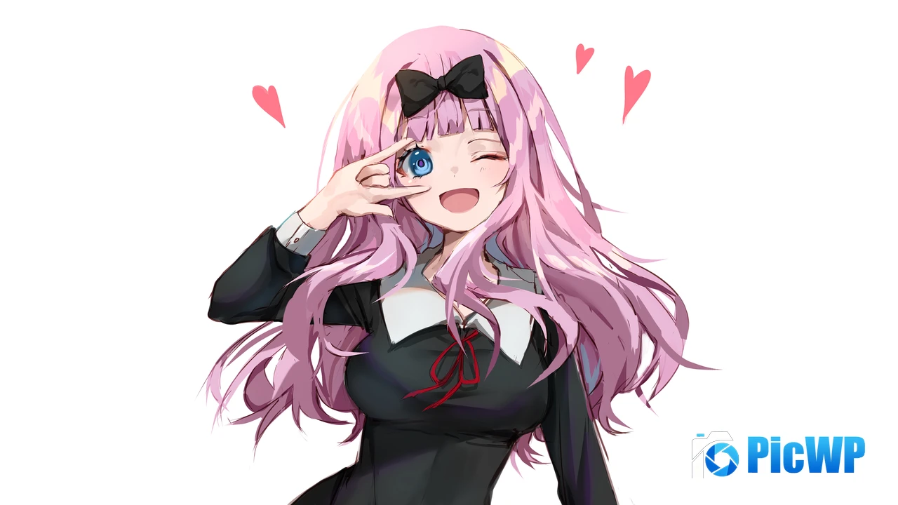 Anime girl Chika Fujiwara 4K PC Wallpaper