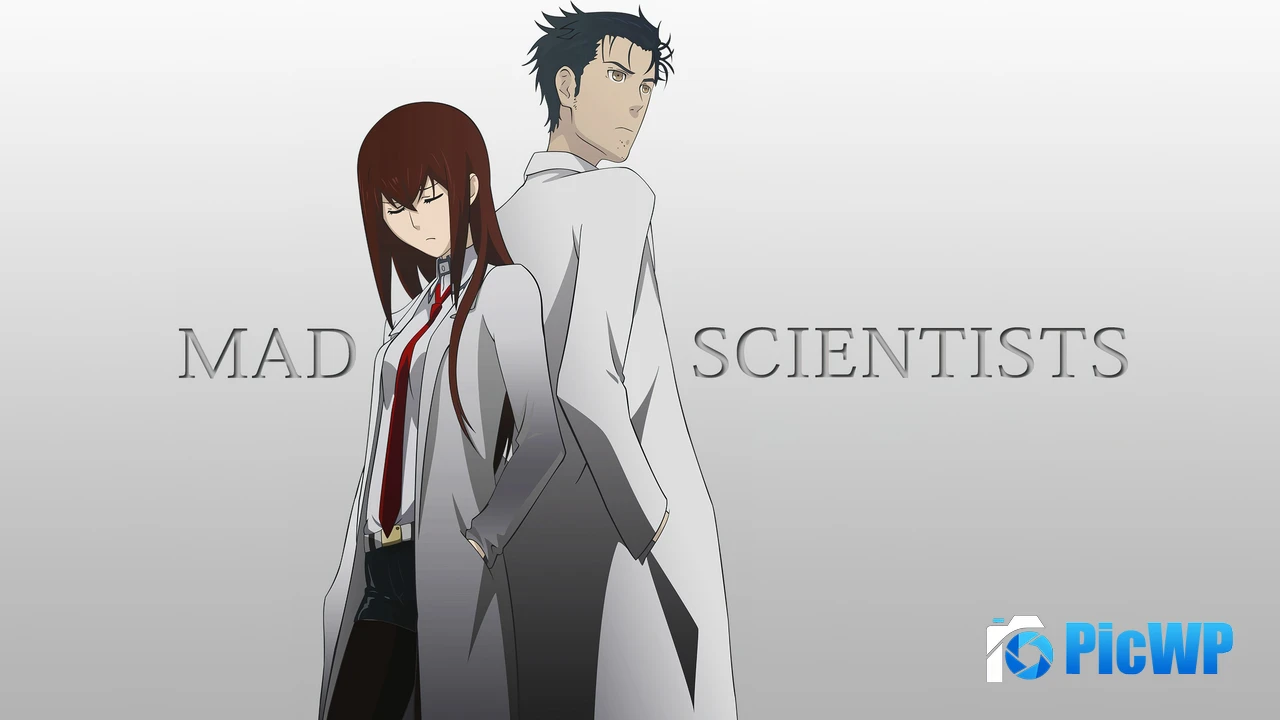 Kurisu Makise Rintaro Okabe 4K PC Wallpaper