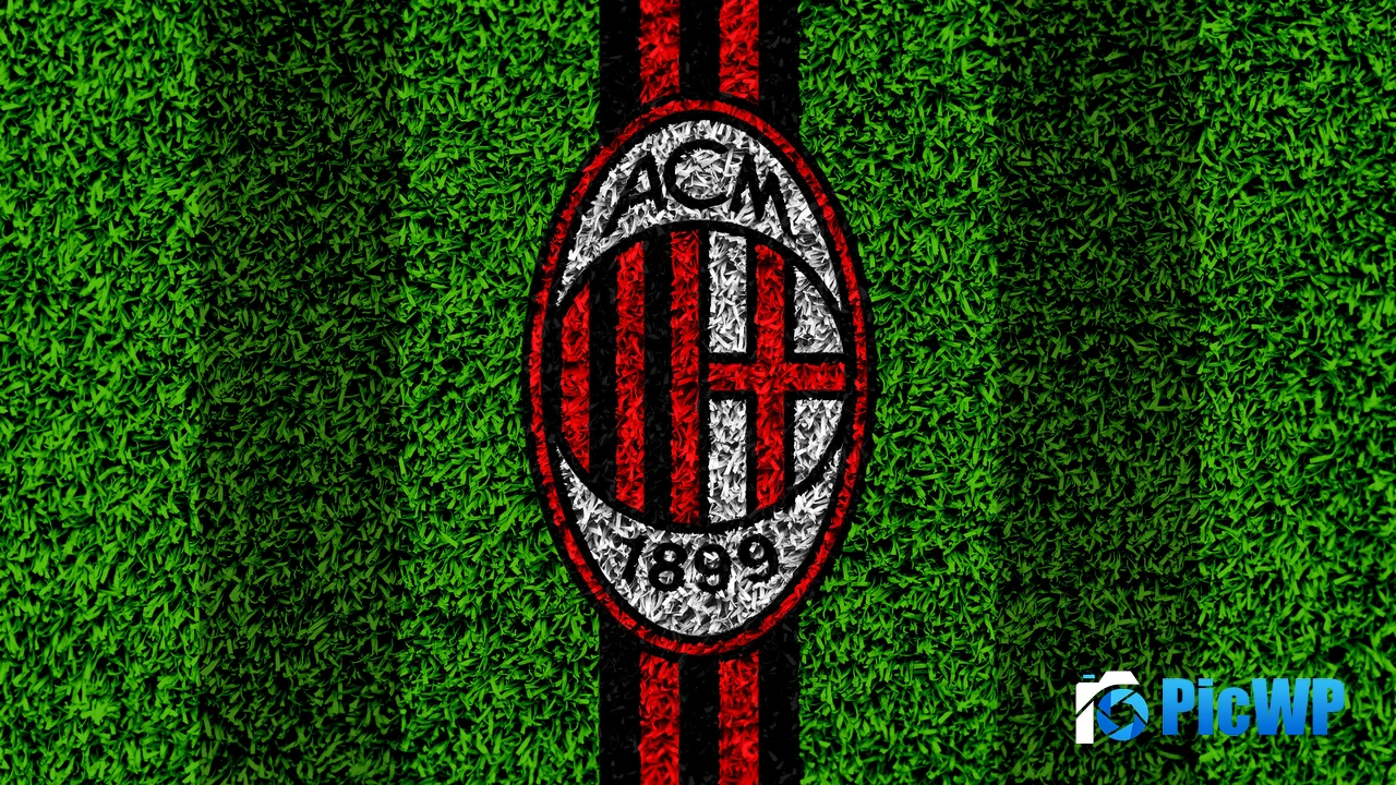 AC Milan Green background 4K PC Wallpaper