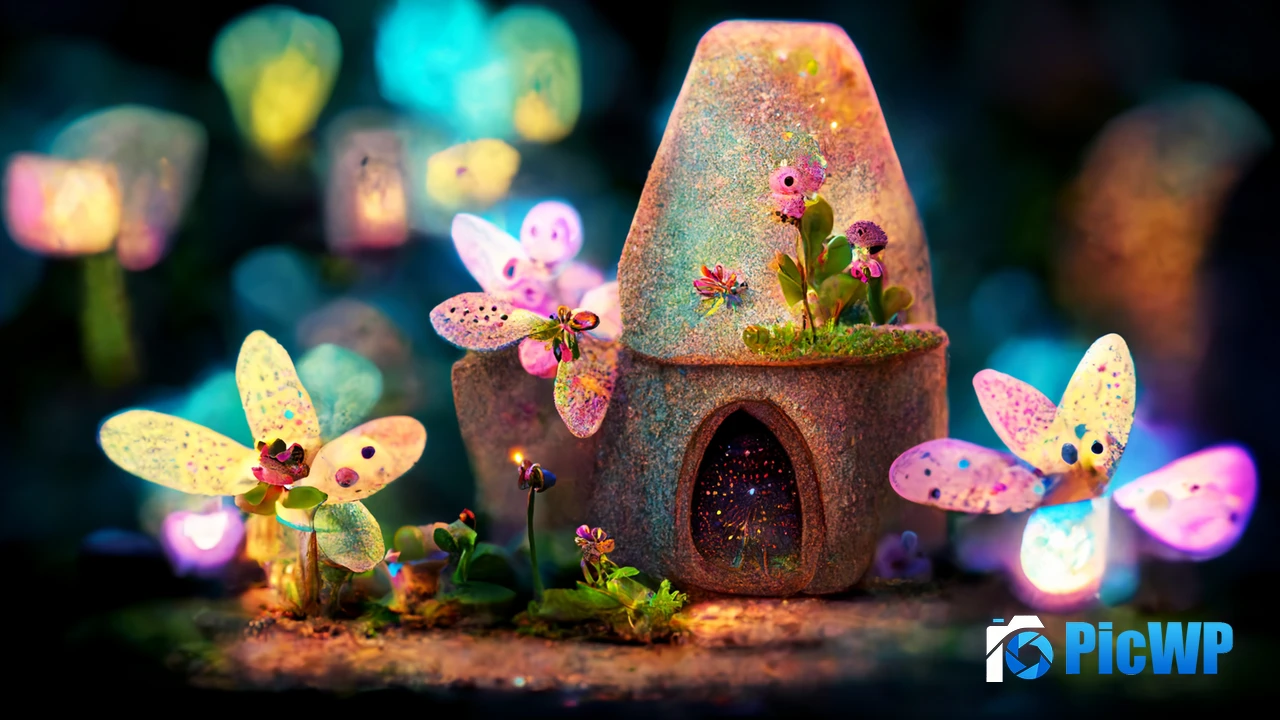 Fairy house Bokeh Background 4K PC Wallpaper
