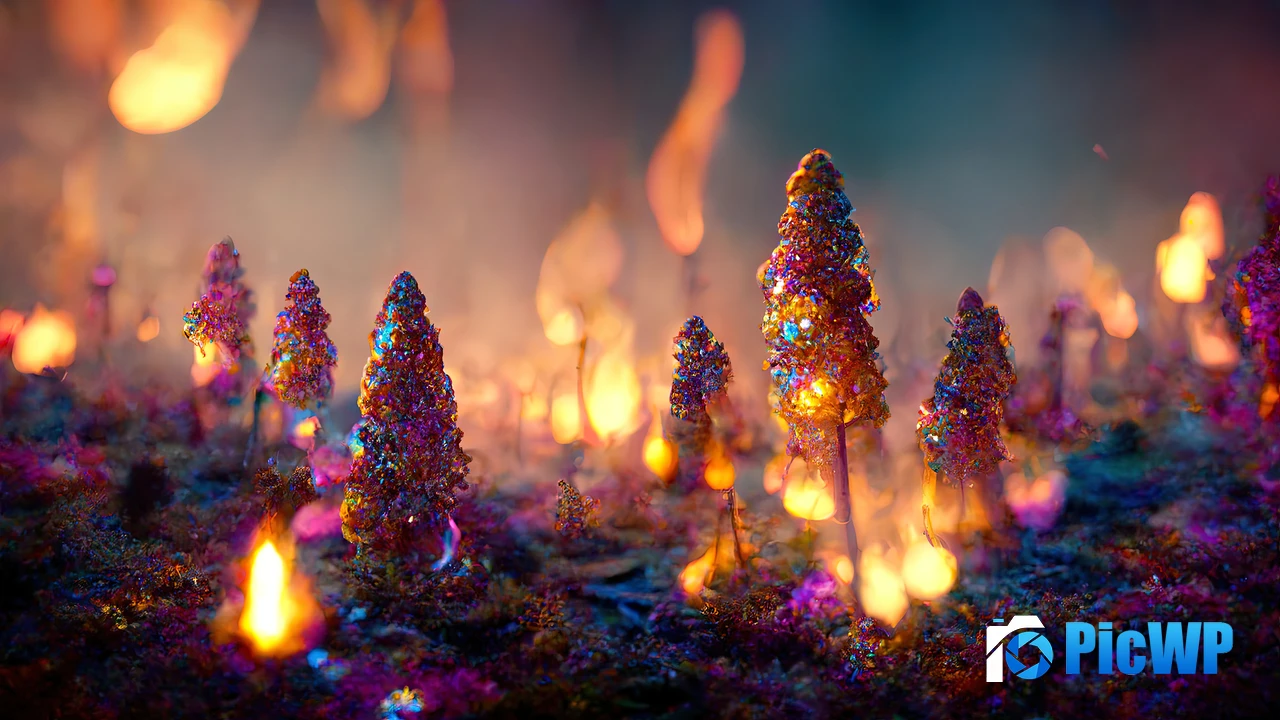 Magical forest Bokeh Background 4K PC Wallpaper
