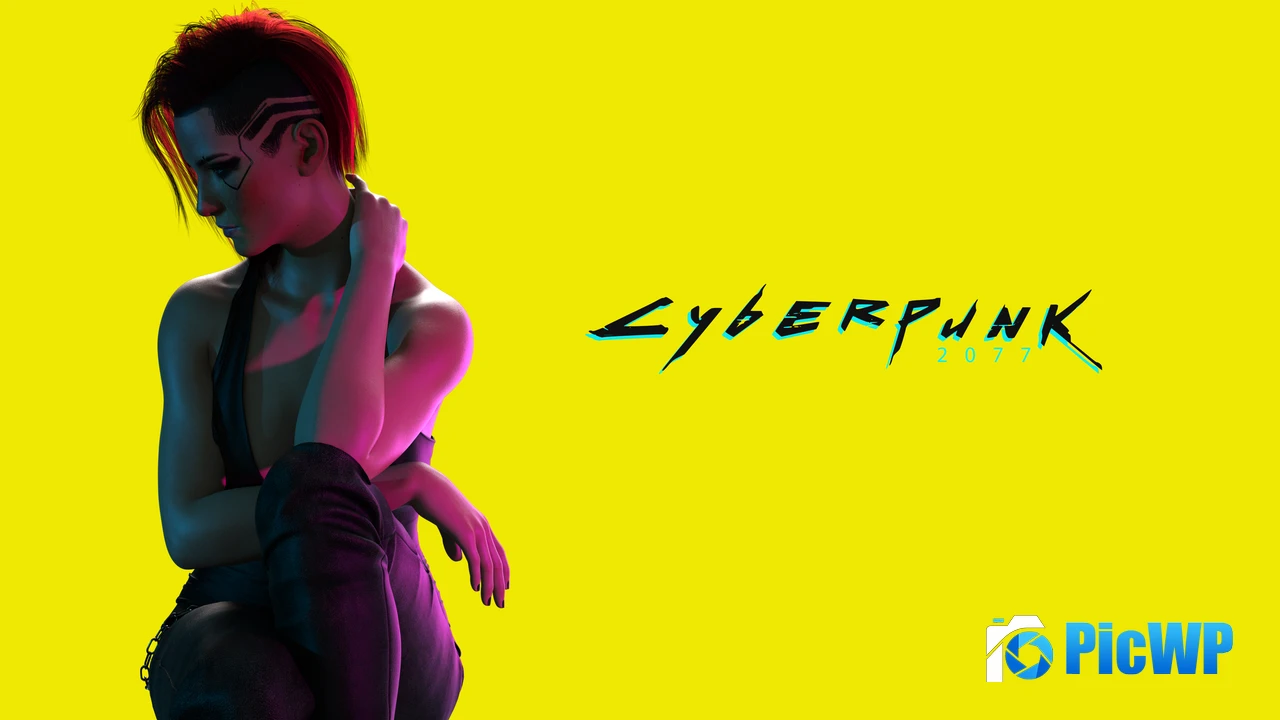Cyberpunk Yellow background 4K PC Wallpaper