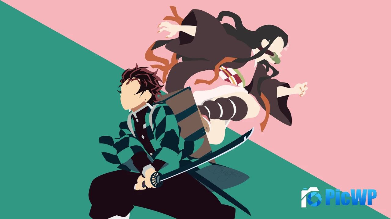 Demon Slayer Kimetsu no Yaiba Minimal 4K PC Wallpaper
