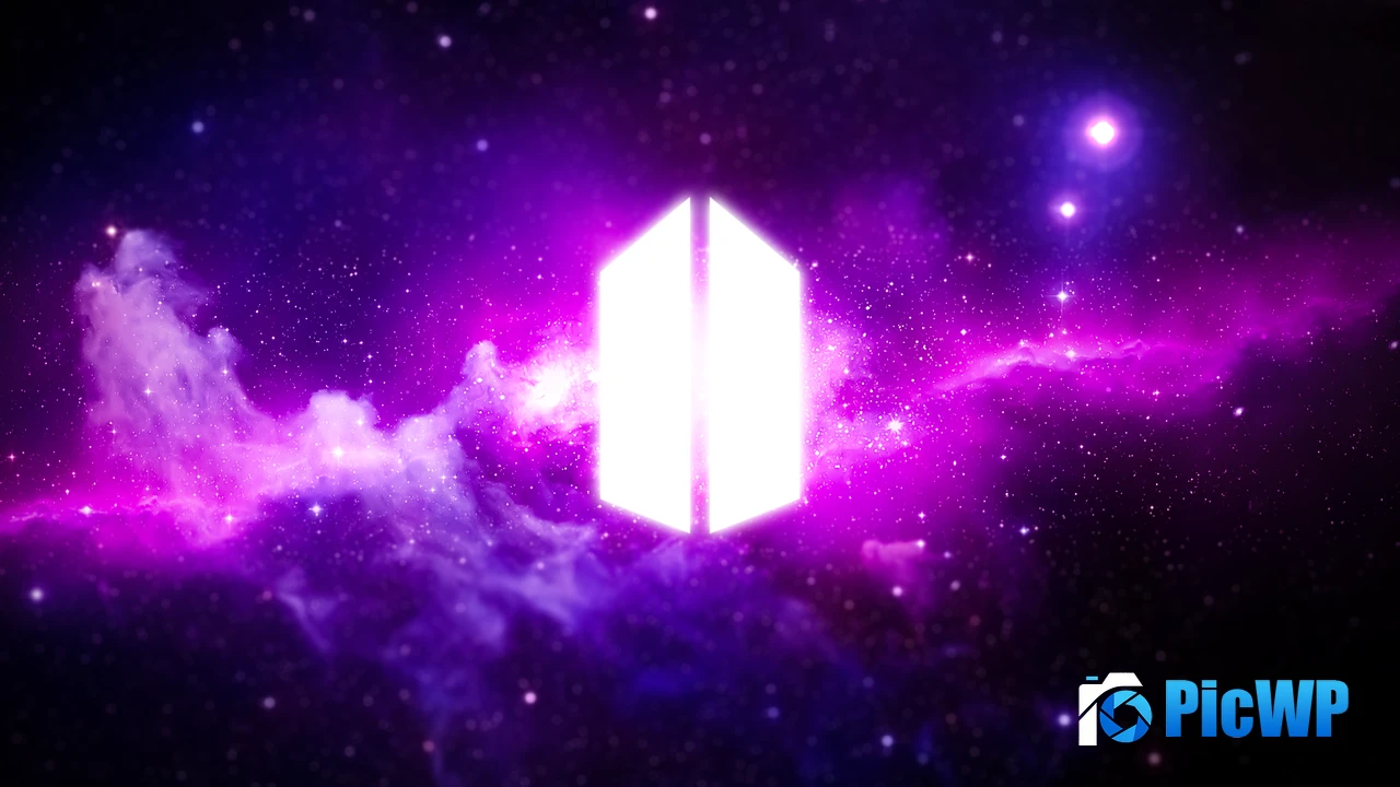 BTS Army Purple nebula 4K PC Wallpaper