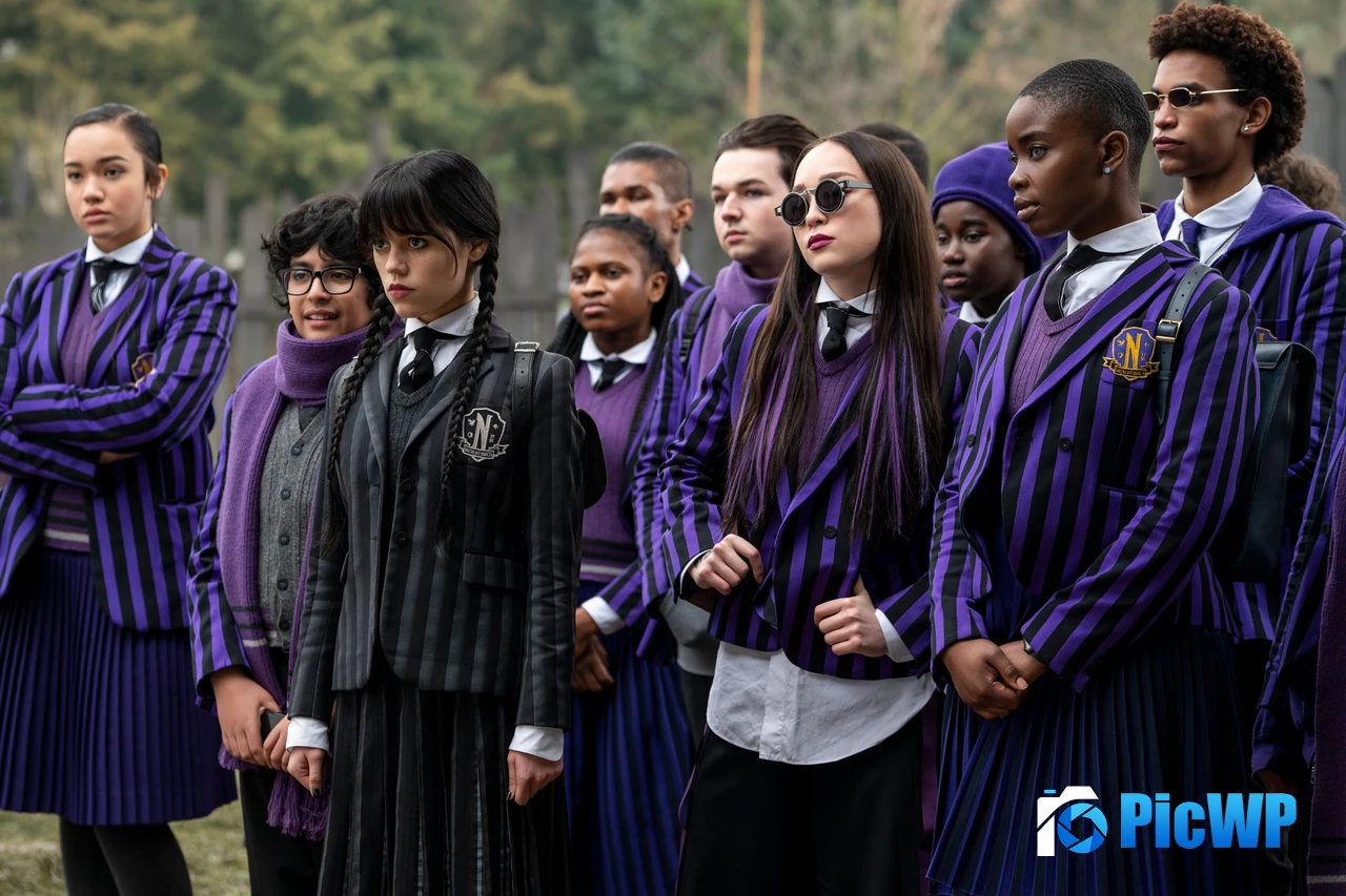 Wednesday (Netflix) Jenna Ortega as Wednesday Addams 4K PC Wallpaper
