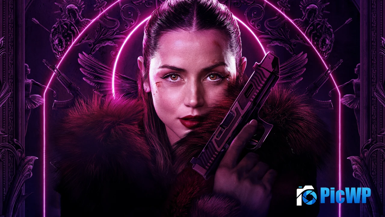 Ballerina Neon pink 4K PC Wallpaper