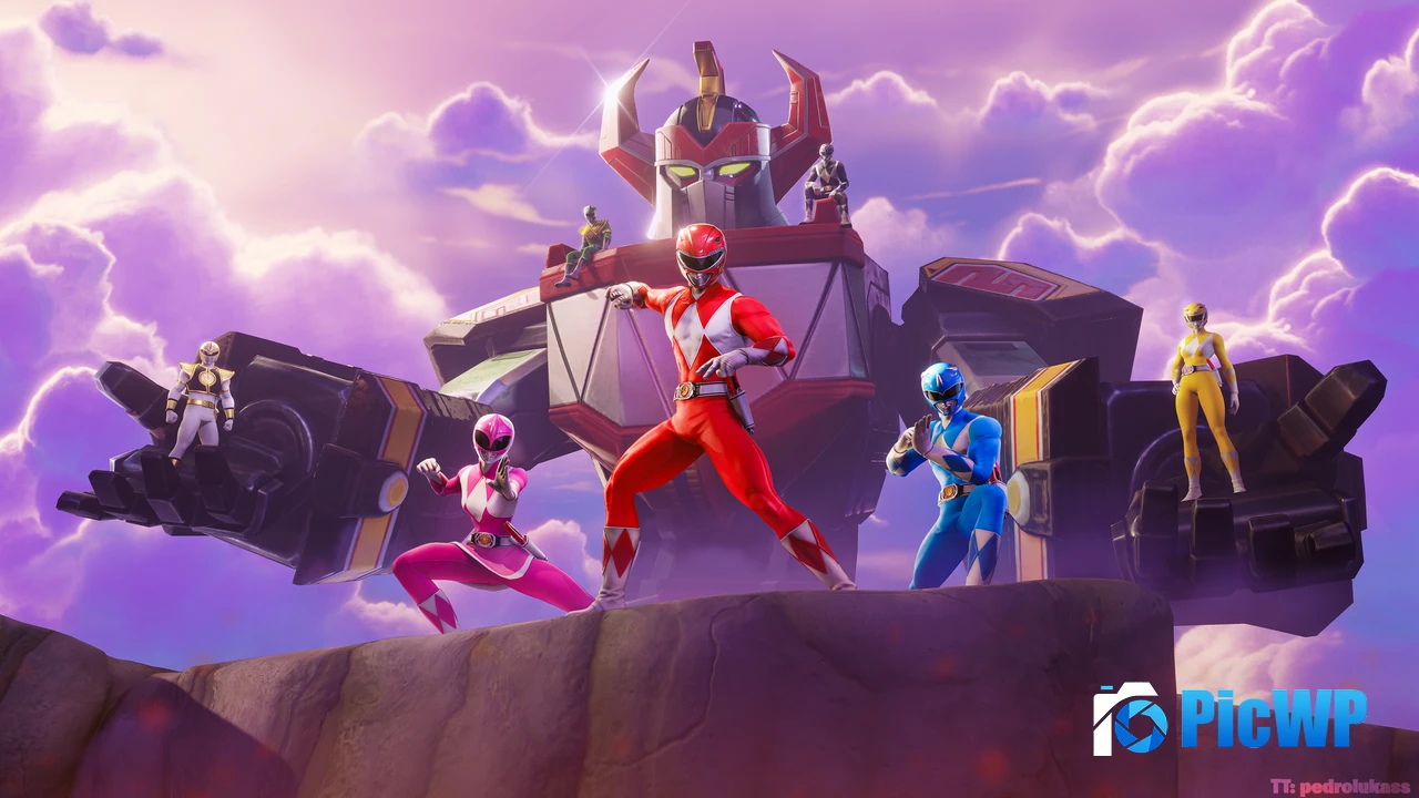 Power Rangers Fortnite 4K PC Wallpaper