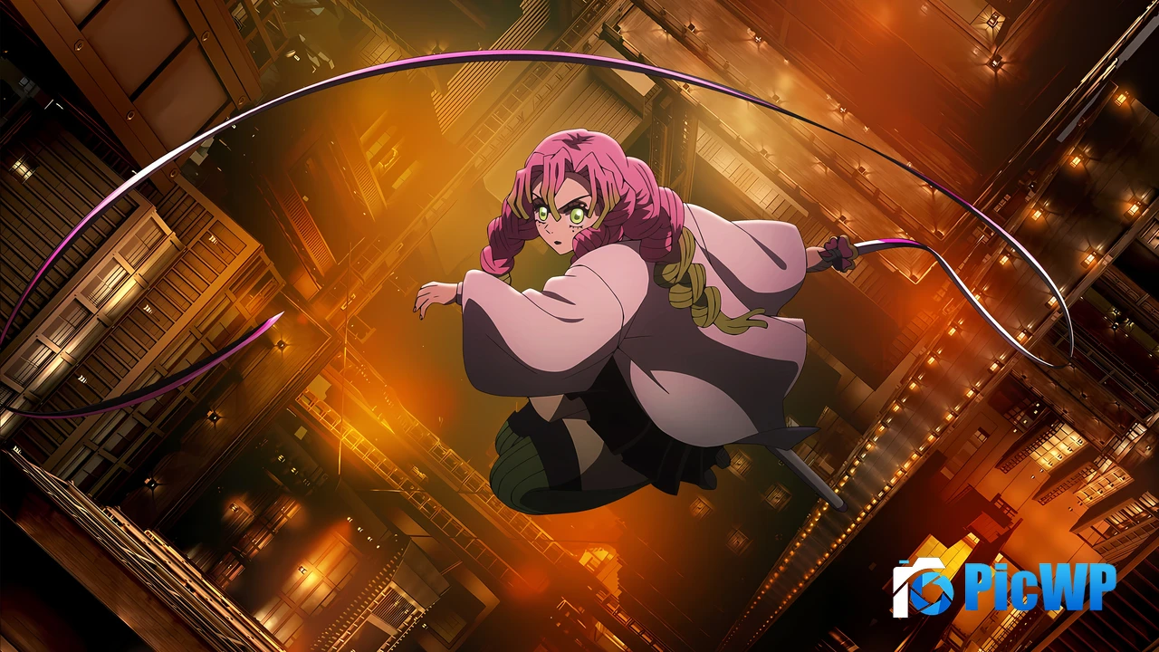 Mitsuri Kanroji Demon Slayer: Kimetsu No Yaiba Infinity Castle 4K PC Wallpaper