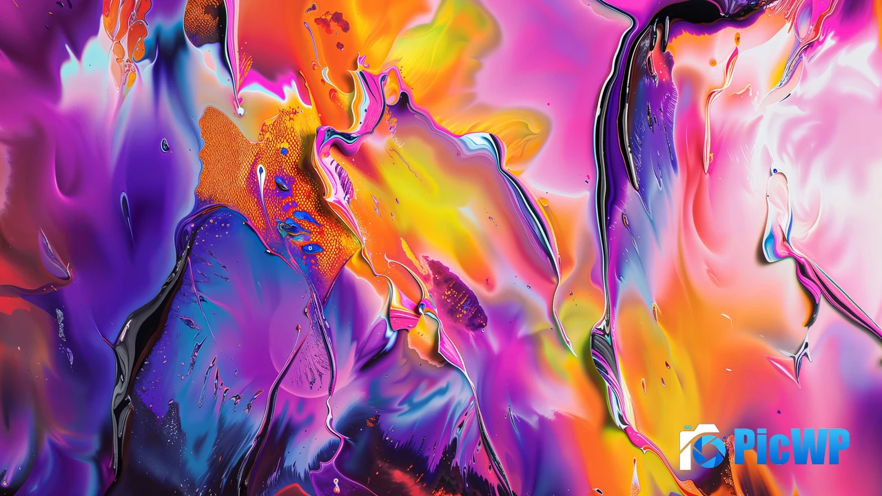 Multicolor Fluid art 4K PC Wallpaper