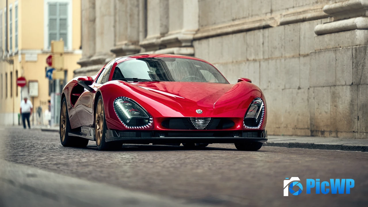 Alfa Romeo 33 Stradale Supercar 4K PC Wallpaper