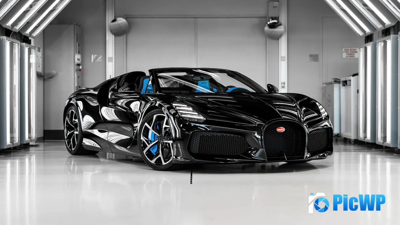 Bugatti W16 Mistral Hypercar 4K PC Wallpaper
