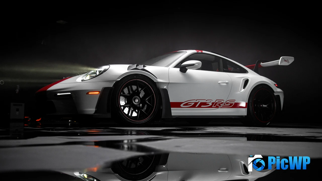 Porsche 911 GT3 RS PECTO Dark aesthetic 4K PC Wallpaper