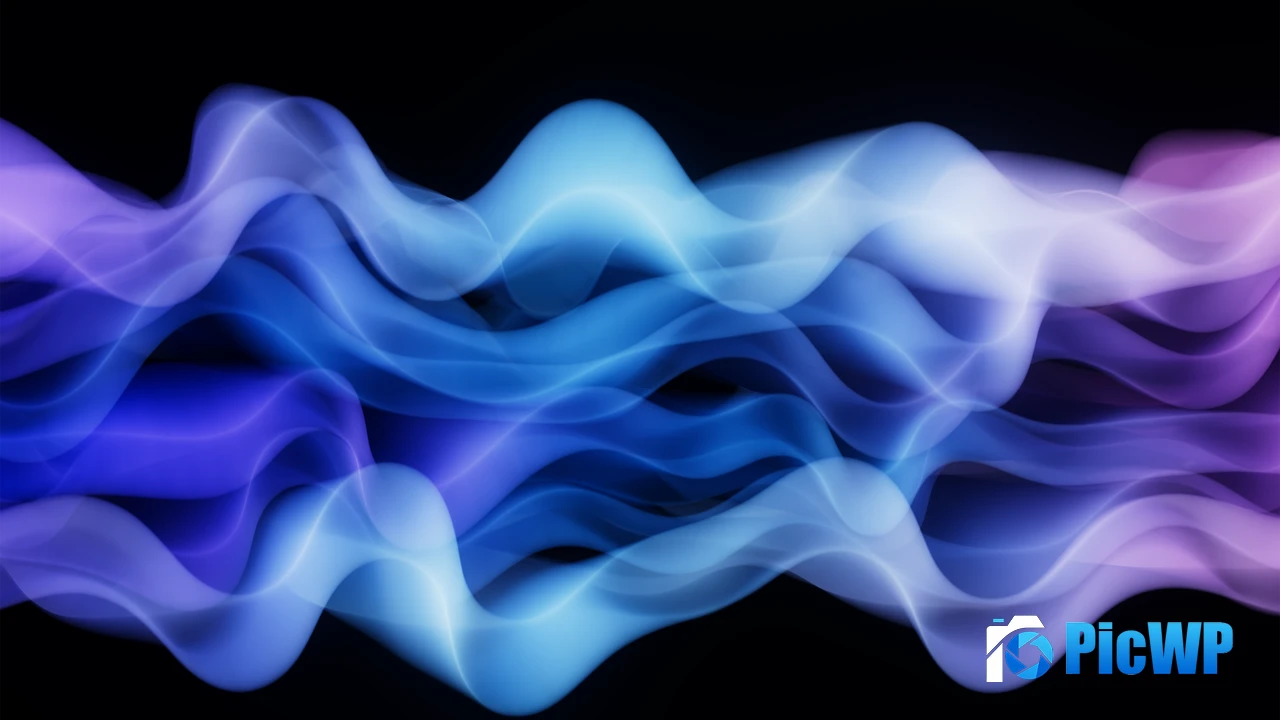 Abstract Waves Microsoft Design 4K PC Wallpaper